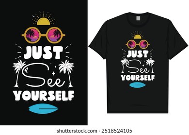 Summer vacation California sea Beach surfing tropical summer party summer sea typography graphics t-shirt design