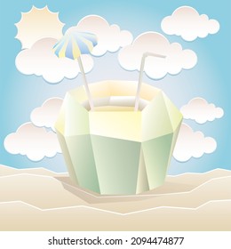 summer vacation concept on the beach