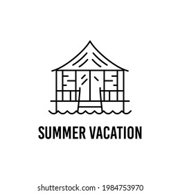 Summer vacation concept vector design