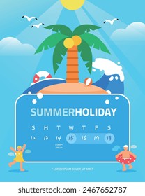 Summer Vacation Delivery Information Template