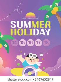 Summer Vacation Delivery Information Template