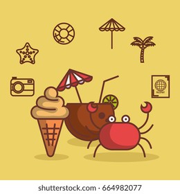 Summer vacation design