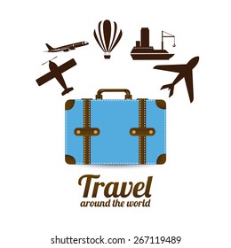 Summer Vacation design over white background, vector illustration