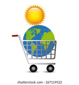 Summer Vacation design over white background, vector illustration