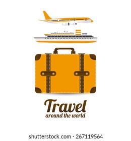 Summer Vacation design over white background, vector illustration