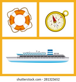 Summer Vacation design over white background, vector illustration