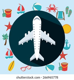 summer vacation design, vector illustration eps10 graphic 