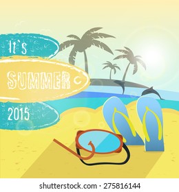 Summer vacation design, vector illustration graphic
