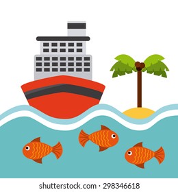 summer vacation design, vector illustration eps10 graphic 