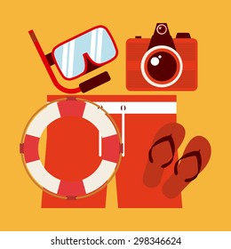 summer vacation design, vector illustration eps10 graphic 