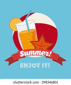 summer vacation design, vector illustration eps10 graphic 
