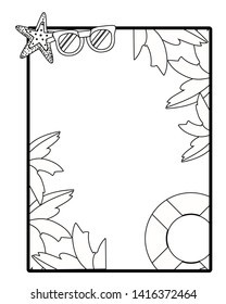 Summer and vacation frame design