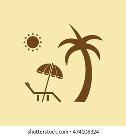 Summer Vacation Icon.