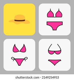icono de vacaciones de verano. icono de playa
