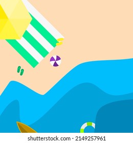 summer vacation icon. beach icon