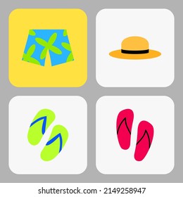 summer vacation icon. beach icon