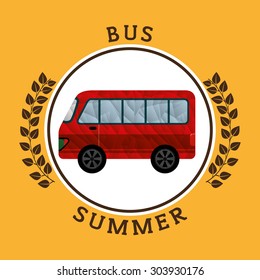 summer vacation icon design, vector illustration eps10 graphic 