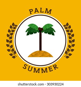 summer vacation icon design, vector illustration eps10 graphic 