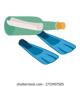 Summer vacation icon. Isometric illustration of summer vacation vector icon for web