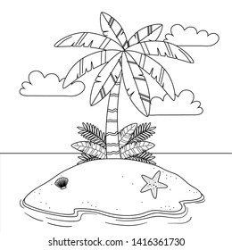 Summer and vacation icon set design