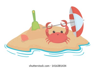 Summer and vacation icon set design