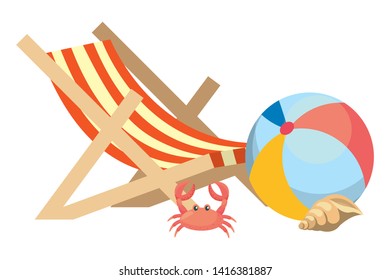 Summer and vacation icon set design