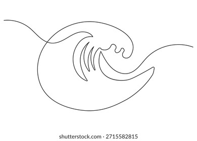 Summer vacation icon simple outline single line art illustration isolated