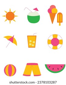  summer vacation icon ,vector icon