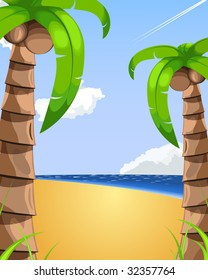 summer vacation illustration