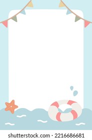 Vector de fondo de la ilustración de vacaciones de verano