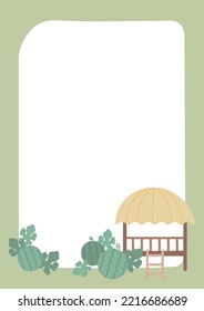Summer vacation illustration background vector