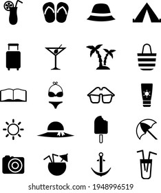 Summer Vacation, illustration, vector on a white background