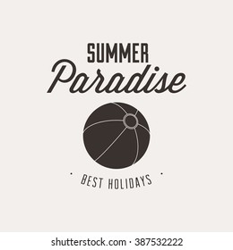 Summer Vacation label