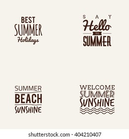 Summer Vacation label