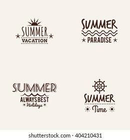 Summer Vacation label