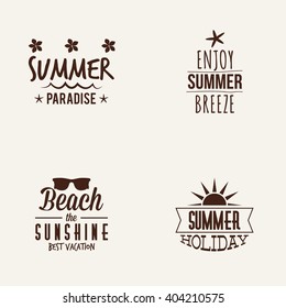 Summer Vacation label