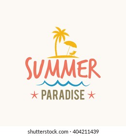 Summer Vacation label