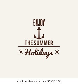 Summer Vacation label