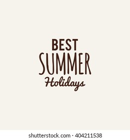Summer Vacation label