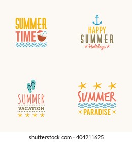 Summer Vacation label