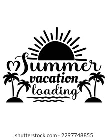 Sommerurlaub Laden Sommerhemd-Druckvorlage, Sonnenschein-Vintage-Vektorgrafik, Typografie-Design für Sommerferien