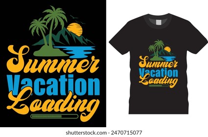 Diseño de camiseta de Vector de verano. Diseño de camiseta de alta calidad, diseño de camiseta gráfica de verano, impresión tropical, Ilustración vectorial. impresión, muestras globales.