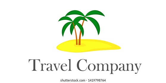 summer vacation logo concept of beach which can be use for business, advertisement, project, banner, poster, symbol, template, web, cover image, magazine, etc.