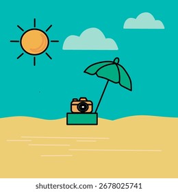 Férias De Verão Em Sandy Beach