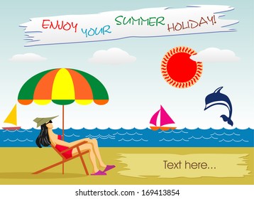Summer vacation on the seaside