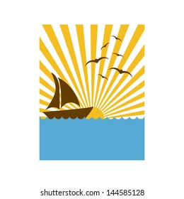 summer vacation over white background vector illustration