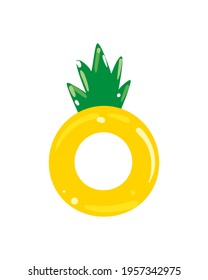 summer and vacation pineapple float