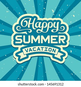 Summer vacation poster
