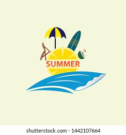 Summer vacation relax on the beach