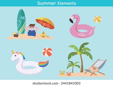 summer vacation and summer sea 